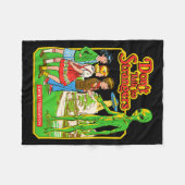 Steven Rhodes Don't Talk To Strangers Alien Retro Fleecedecke (Vorderseite (Horizontal))