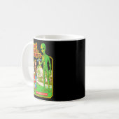 Steven Rhodes Don't Talk To Strangers Alien Retro  Kaffeetasse (Vorderseite Links)