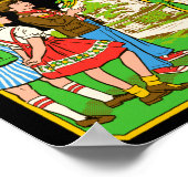 Steven Rhodes Don't Talk To Strangers Alien Retro  Poster (Ecke)