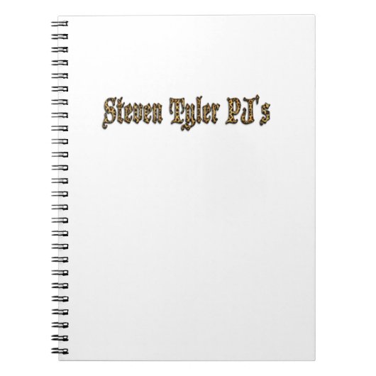 Steven Tyler Pj Notizblock (Vorderseite)