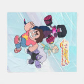 Steven Universe | Aktion Crystal Gem Group Fleecedecke (Vorderseite (Horizontal))