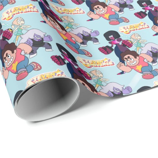 Steven Universe | Aktion Crystal Gem Group Geschenkpapier (Rolleneckpunkt)