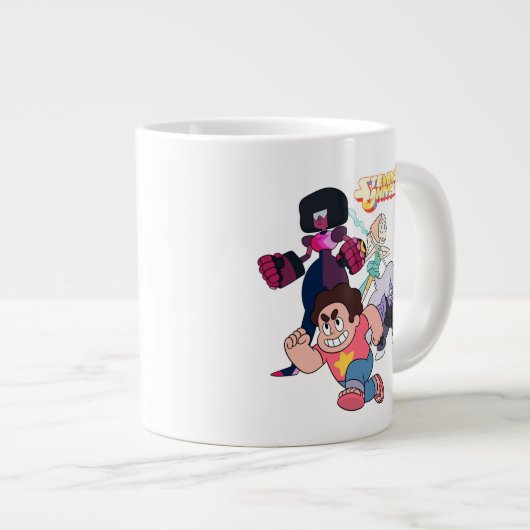 Steven Universe | Aktion Crystal Gem Group Jumbo-Tasse (Vorderseite Rechts)