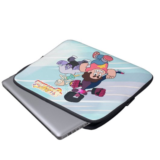 Steven Universe | Aktion Crystal Gem Group Laptopschutzhülle (Vorne Knopf)