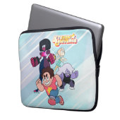 Steven Universe | Aktion Crystal Gem Group Laptopschutzhülle (Vorderseite Links)