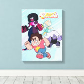 Steven Universe | Aktion Crystal Gem Group Leinwanddruck (Insitu (Holzboden))