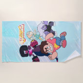 Steven Universe | Aktion Crystal Gem Group Strandtuch (Vorderseite)