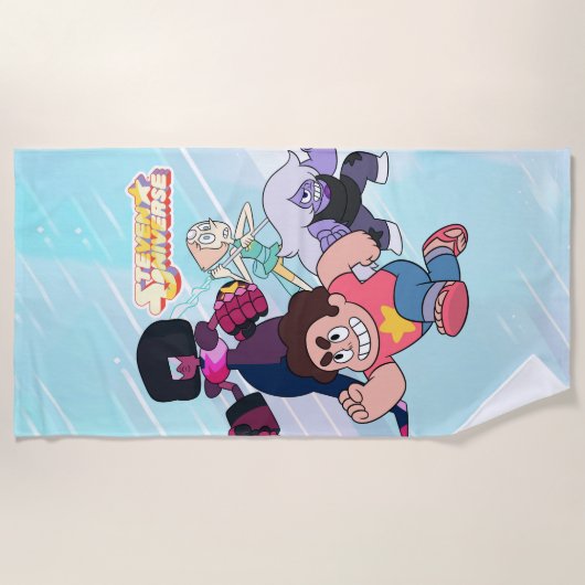 Steven Universe | Aktion Crystal Gem Group Strandtuch (Vorderseite)
