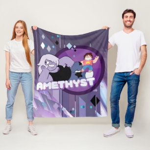 Steven Universe Amethyst-Zeichen Grafik Fleecedecke