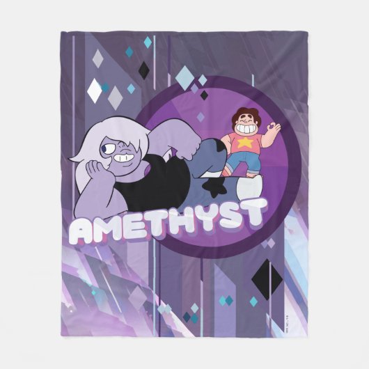 Steven Universe | Amethyst-Zeichen Grafik Fleecedecke (Vorderseite)
