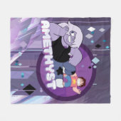 Steven Universe | Amethyst-Zeichen Grafik Fleecedecke (Vorderseite (Horizontal))