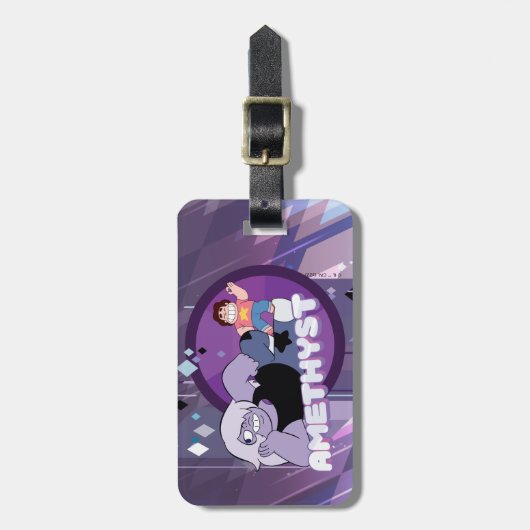 Steven Universe | Amethyst-Zeichen Grafik Gepäckanhänger (Vorderseite vertikal)