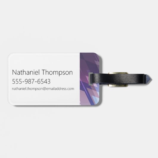 Steven Universe | Amethyst-Zeichen Grafik Gepäckanhänger (Rückseite horizontal)