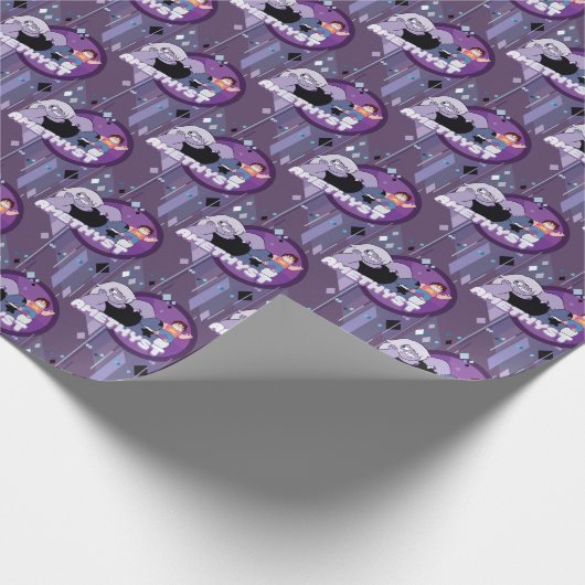 Steven Universe | Amethyst-Zeichen Grafik Geschenkpapier (Ecke)