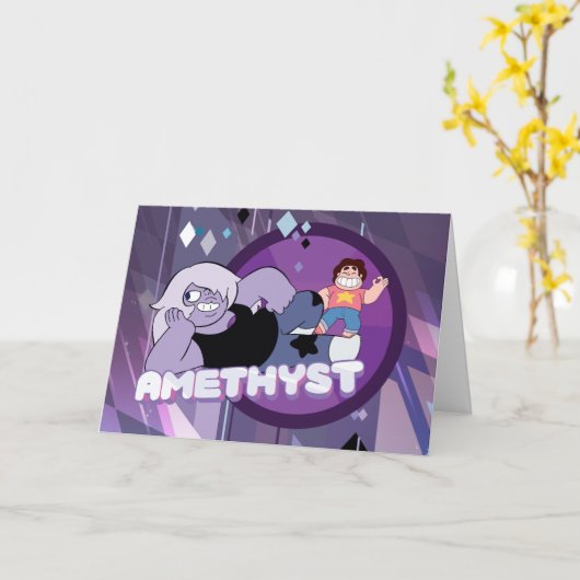 Steven Universe | Amethyst-Zeichen Grafik Karte (Gelbe Blume)
