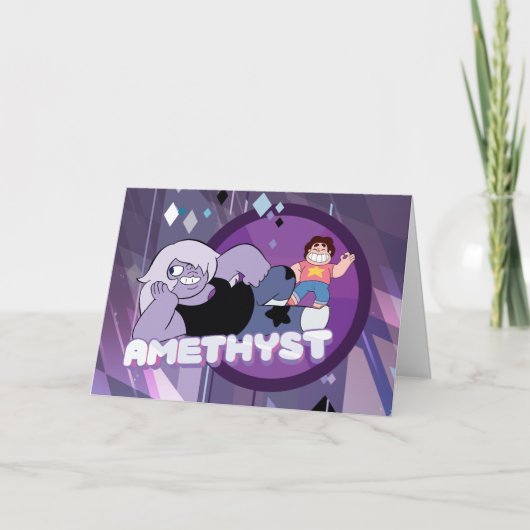 Steven Universe | Amethyst-Zeichen Grafik Karte (Vorderseite)