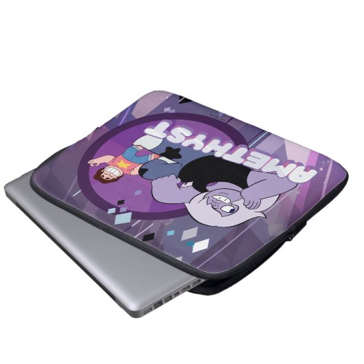 Steven Universe | Amethyst-Zeichen Grafik Laptopschutzhülle (Vorne Knopf)
