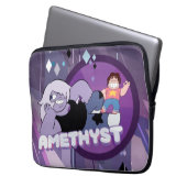 Steven Universe | Amethyst-Zeichen Grafik Laptopschutzhülle (Vorderseite Links)