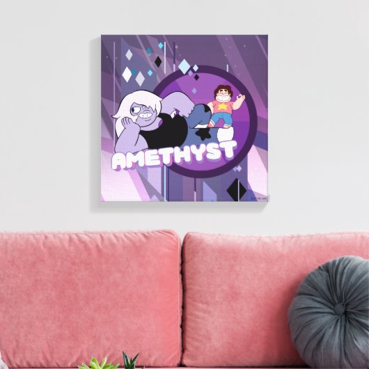 Steven Universe | Amethyst-Zeichen Grafik Leinwanddruck (Insitu (Wohnzimmer))
