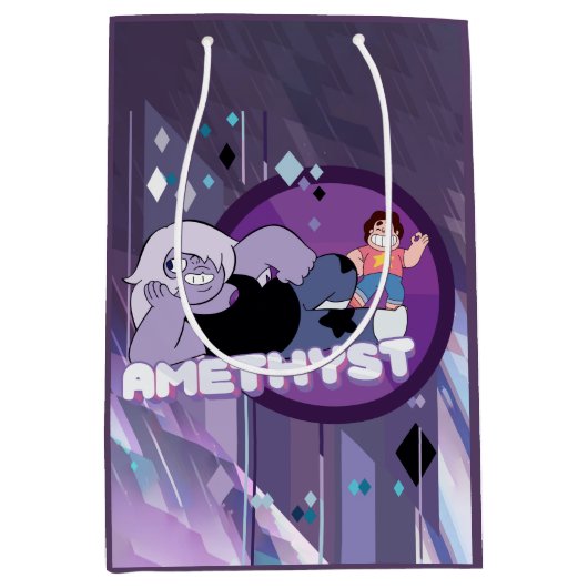 Steven Universe | Amethyst-Zeichen Grafik Mittlere Geschenktüte (Vorderseite)