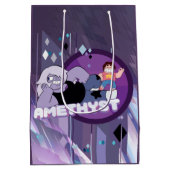 Steven Universe | Amethyst-Zeichen Grafik Mittlere Geschenktüte (Rückseite)