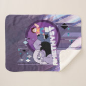 Steven Universe | Amethyst-Zeichen Grafik Sherpadecke (Vorderseite (Horizontal))