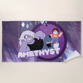 Steven Universe | Amethyst-Zeichen Grafik Strandtuch (Vorderseite)
