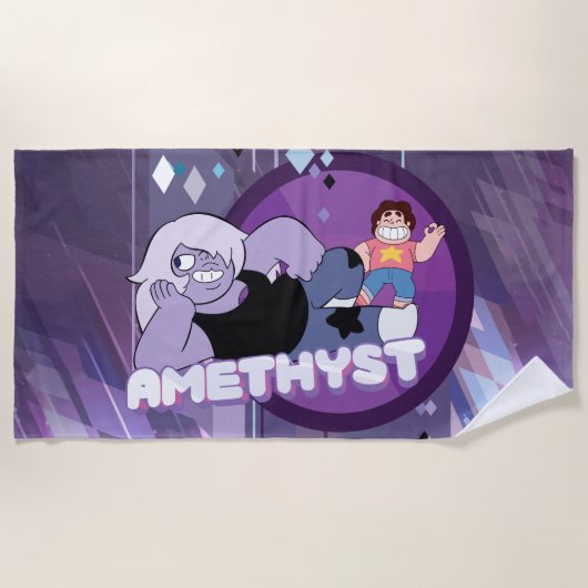 Steven Universe | Amethyst-Zeichen Grafik Strandtuch (Vorderseite)