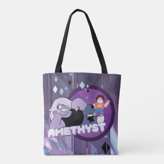 Steven Universe | Amethyst-Zeichen Grafik Tasche (Rückseite)