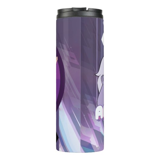 Steven Universe | Amethyst-Zeichen Grafik Thermosbecher (Rückseite)