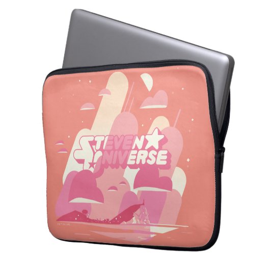 Steven Universe | Beach City Laptopschutzhülle (Vorderseite Links)