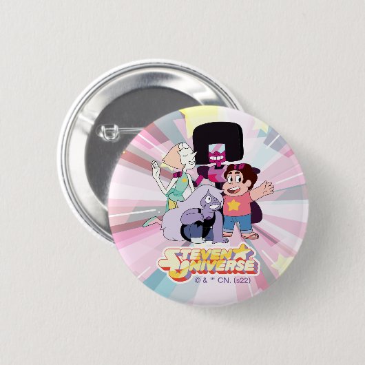 Steven Universe | Crystal Gem Group Huddle Button (Vorne & Hinten)