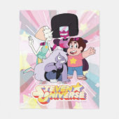 Steven Universe | Crystal Gem Group Huddle Fleecedecke (Vorderseite)