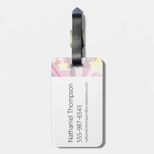 Steven Universe | Crystal Gem Group Huddle Gepäckanhänger (Rückseite vertikal)