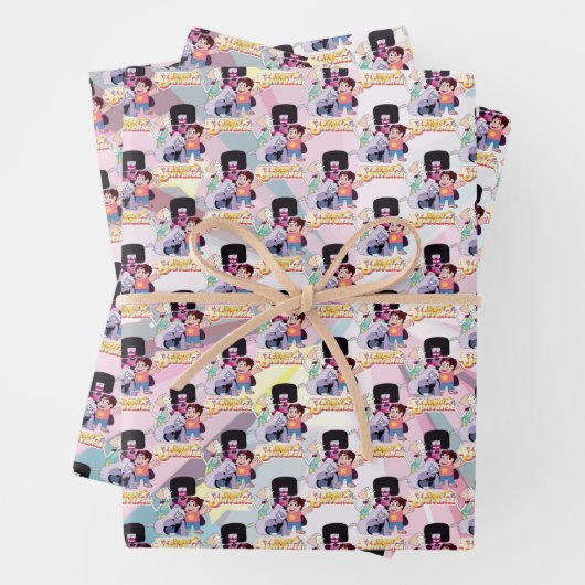 Steven Universe | Crystal Gem Group Huddle Geschenkpapier Set (Beispiel)