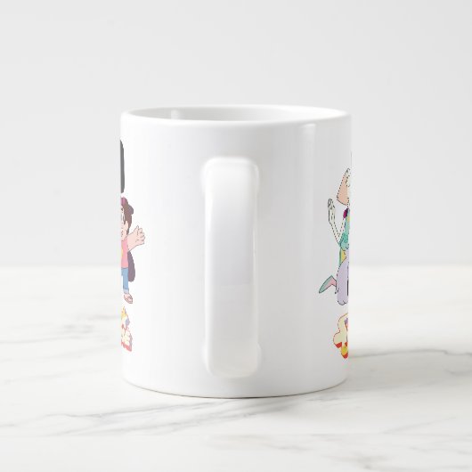 Steven Universe | Crystal Gem Group Huddle Jumbo-Tasse (Rückseite)