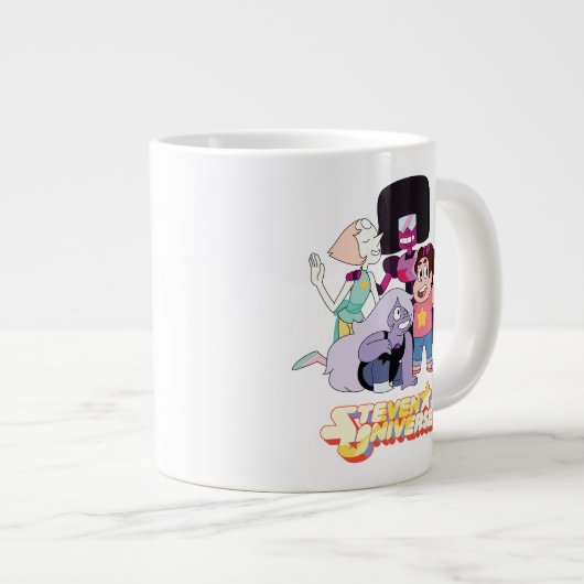 Steven Universe | Crystal Gem Group Huddle Jumbo-Tasse (Vorderseite Rechts)