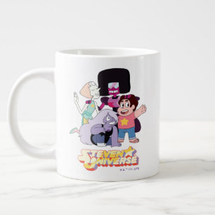 Steven Universe   Crystal Gem Group Huddle Jumbo-Tasse
