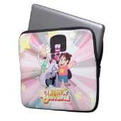 Steven Universe | Crystal Gem Group Huddle Laptopschutzhülle (Vorderseite Links)