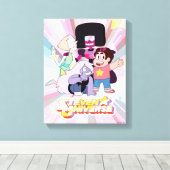 Steven Universe | Crystal Gem Group Huddle Leinwanddruck (Insitu (Holzboden))