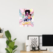 Steven Universe | Crystal Gem Group Huddle Poster (Heimbüro)