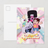 Steven Universe | Crystal Gem Group Huddle Postkarte (Vorne/Hinten)