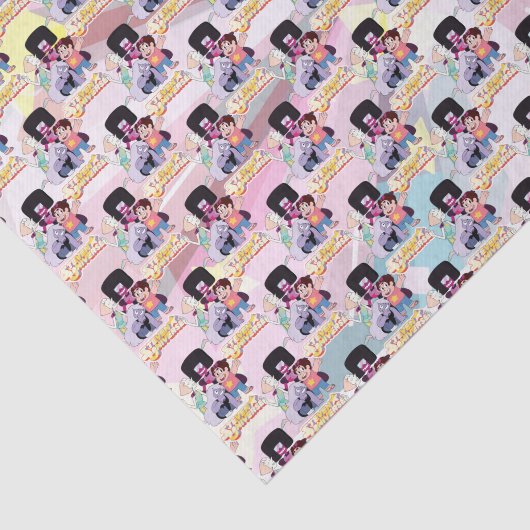 Steven Universe | Crystal Gem Group Huddle Seidenpapier (Ausschnitt)