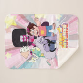 Steven Universe | Crystal Gem Group Huddle Sherpadecke (Vorderseite (Horizontal))