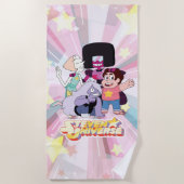 Steven Universe | Crystal Gem Group Huddle Strandtuch (Vorderseite)