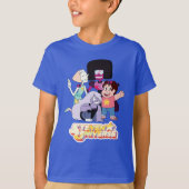 Steven Universe | Crystal Gem Group Huddle T-Shirt (Vorderseite)