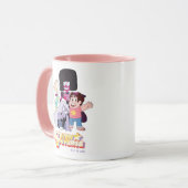 Steven Universe | Crystal Gem Group Huddle Tasse (Vorderseite Links)
