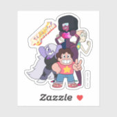 Steven Universe | Crystal Gem Group Pose Aufkleber (Blatt)
