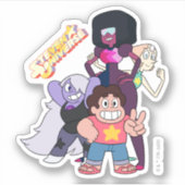 Steven Universe | Crystal Gem Group Pose Aufkleber (Vorderseite)