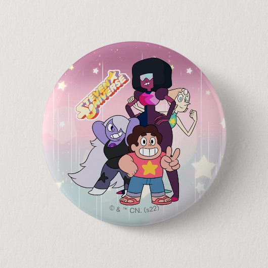 Steven Universe | Crystal Gem Group Pose Button (Vorderseite)